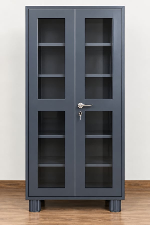Glass front display cabinet - Nelco Industries, Thodupuzha