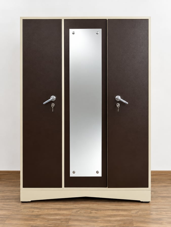 Steel almirah mirror panel - Nelco Industries, Thodupuzha