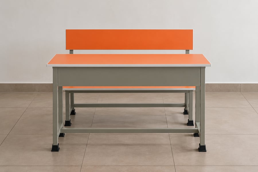 Bench and desk orange - Nelco Industries, Thodupuzha
