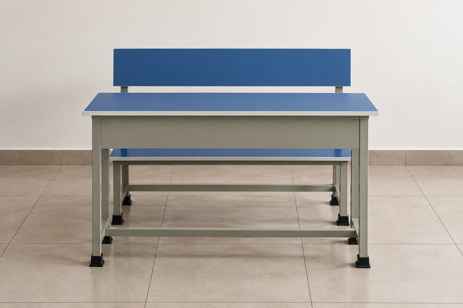 Bench and desk blue - Nelco Industries, Thodupuzha
