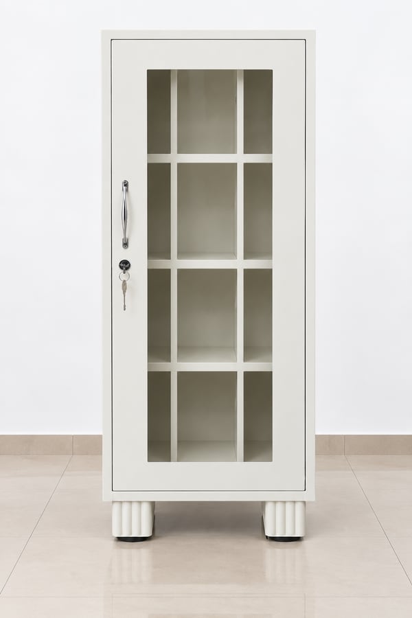 Glass door book cabinet - Nelco Industries, Thodupuzha