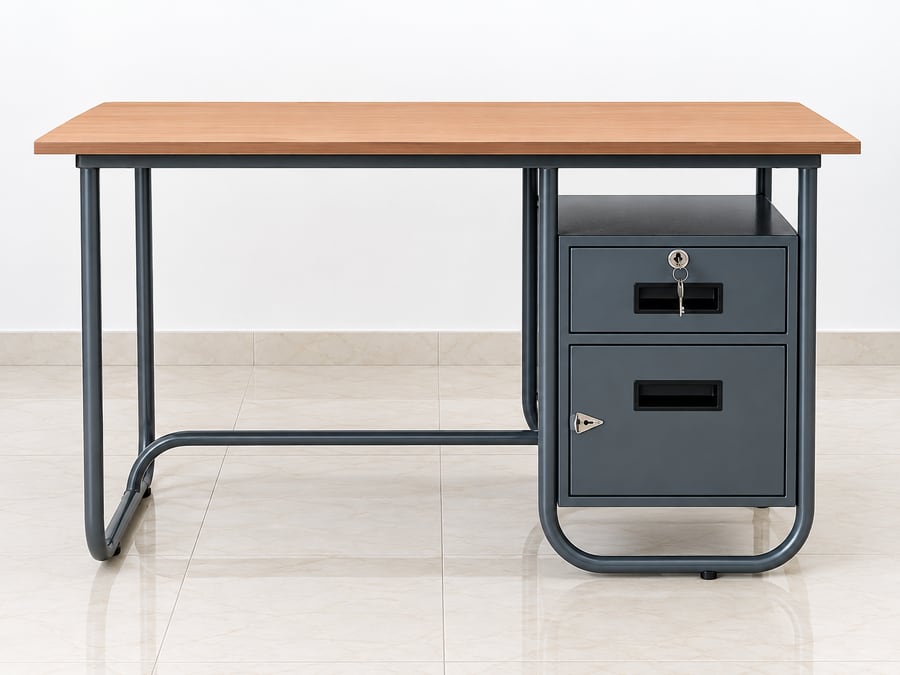 Writing desk with drawers - Nelco Industries, Thodupuzha